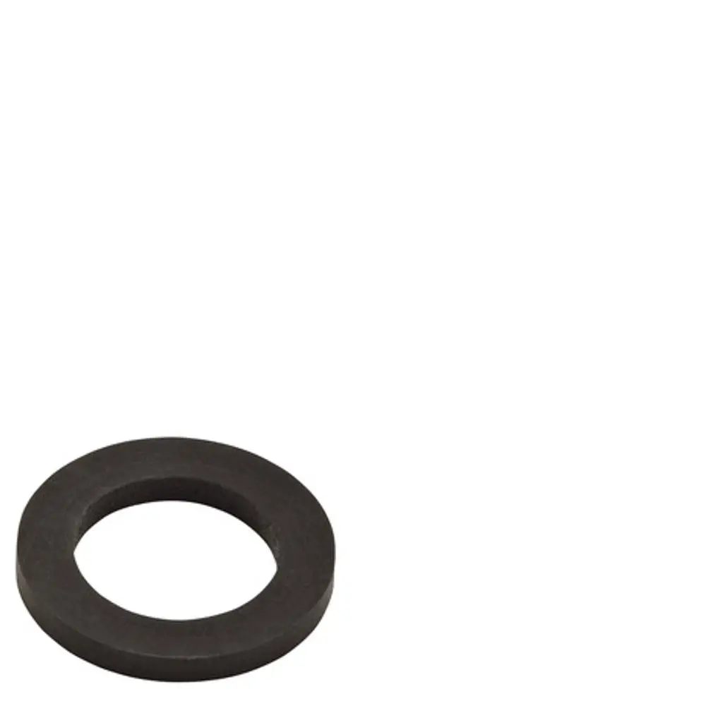 Schwarzer, runder Gummiring auf weißem Hintergrund, vermutlich aus dem Sortiment von Hansgrohe, für verschiedene Anwendungen in der Haustechnik.